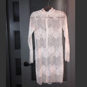 💕Last Chance Sale💕 Lace sheer white dress